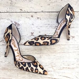 Sam Edelman Leopard D'Orsay Pumps - Size 7.5